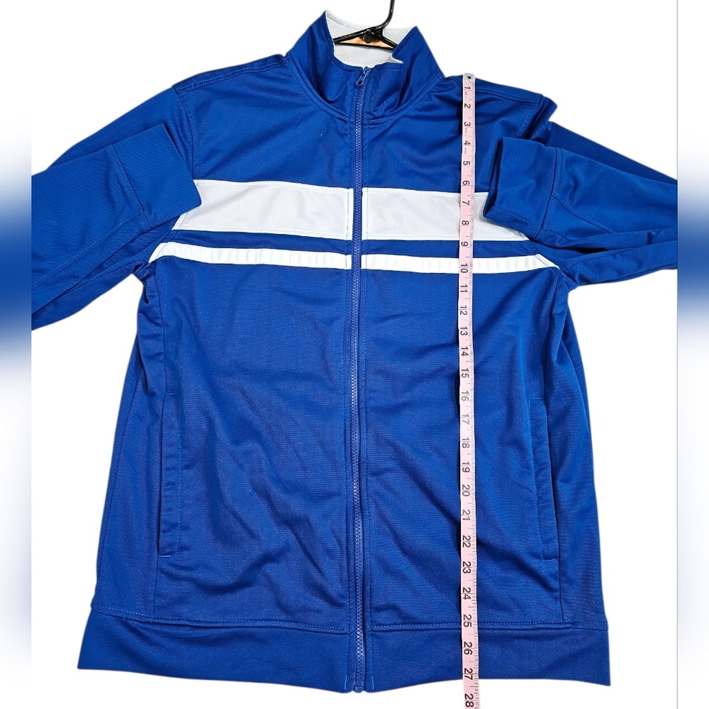 Starter Mens Blue Track Jacket Medium Full Zip Athletic Streetwear Retro Vintage - Picture 7 of 7